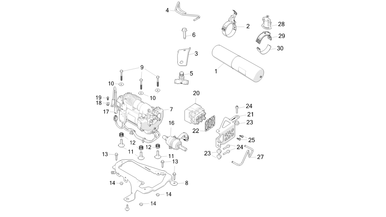 Air suspension compressor and reservoir nikolacars