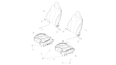 Front seat assemblies - base trim nikolacars