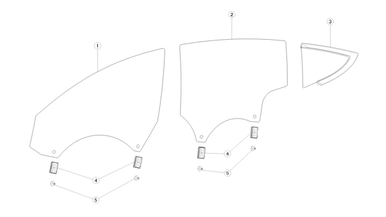 Front and rear door glass nikolacars