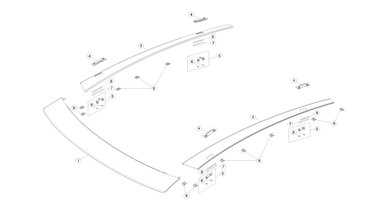 Panoramic roof fittings and finishers nikolacars