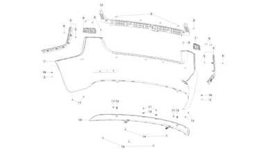 Rear bumper fascia nikolacars