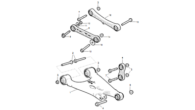 Rear suspension arms nikolacars