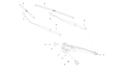 Windshield wipers and motor nikolacars