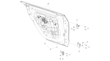 Rear door hinges and fittings nikolacars