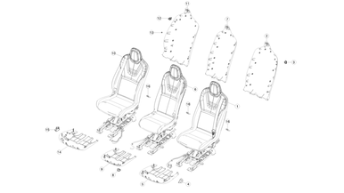 2nd row seat assemblies - hi gloss (until march 28th, 2017) nikolacars