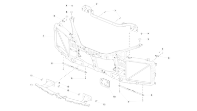 Front bumper carrier nikolacars