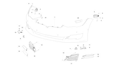 Front bumper fascia nikolacars