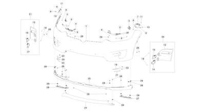 Front bumper fascia nikolacars