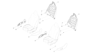 Front seat covers and pads - base trim nikolacars