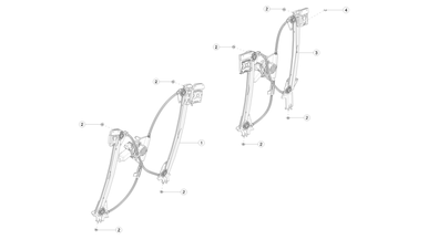 Front and rear door glass regulator nikolacars