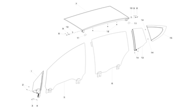 Front and rear door glass nikolacars