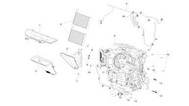 Heater assembly and pollen filter nikolacars