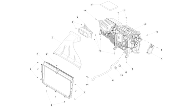 Heater assembly and pollen filter nikolacars