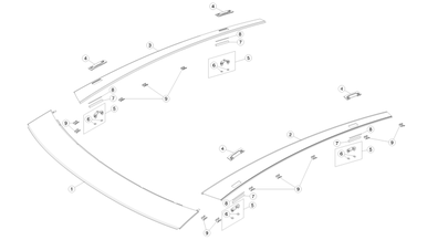 Panoramic roof fittings and finishers nikolacars