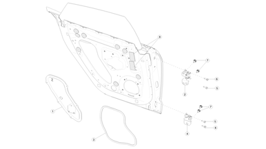 Rear door hinges and fittings nikolacars