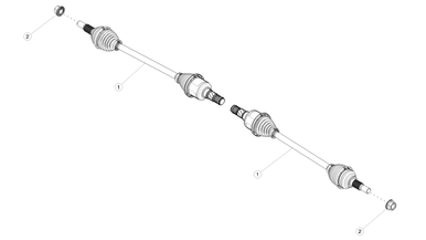 Rear halfshafts nikolacars