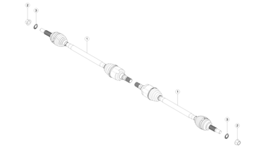 Rear halfshafts nikolacars