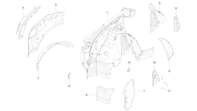 Rear quarter inner panels nikolacars