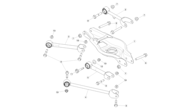 Rear suspension arms nikolacars