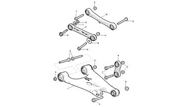 Rear suspension arms nikolacars