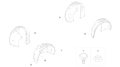 Wheel arch liners nikolacars