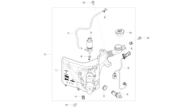 Windshield washer bottle and pump nikolacars