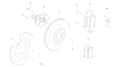 Rear brake rotors - calipers and pads - brembo nikolacars