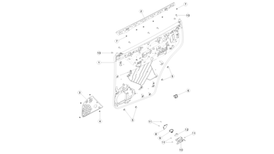 Rear door trim pad lower nikolacars