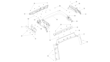 Rear door trim pad upper nikolacars