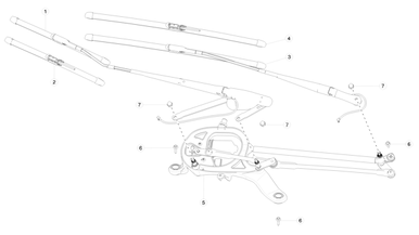 Windshield wipers and motor nikolacars