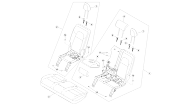 2nd row seat assemblies nikolacars