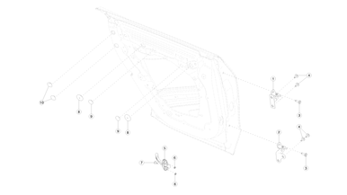 Rear door hinges and fittings nikolacars