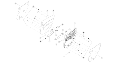 Rear door trim pad nikolacars