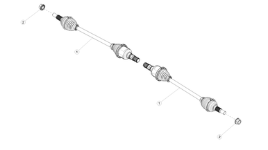 Rear halfshafts nikolacars