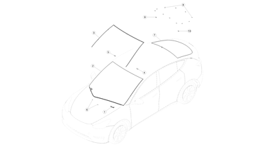 Windshield and liftgate glass nikolacars