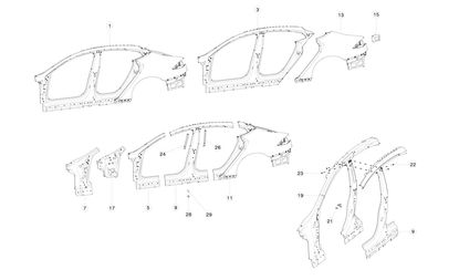 MOUNT - FR SEAT RR M10 SVC