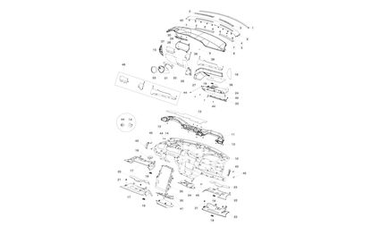 ASSY IP LOWER GLOVE BOX PVC B TAN