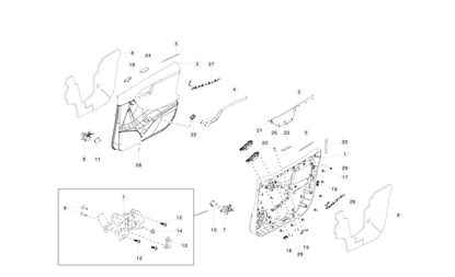 SWITCH, POWER WINDOW, DRIVER LH