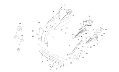 COVER, SILL TRUNK LH