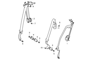 BOLT, 2ND ROW CENTER RETRACTOR