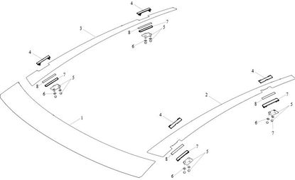 BRKT, MOVING GLASS LATCH