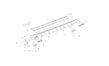 Molding Sill (Rocker) Bracket RH front