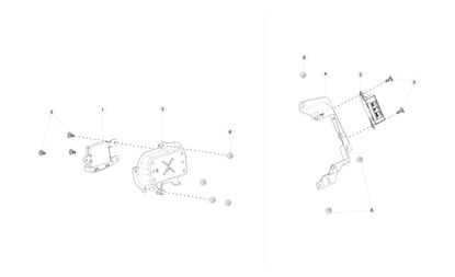 BRACKET, PARK ASSIST/BLINDSPOT ECU