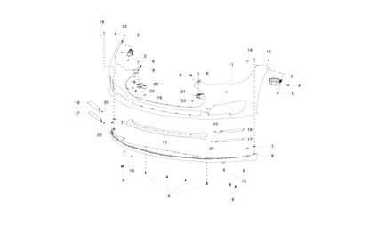 TRIM-FR FOG LAMP UPR, LH BLACK