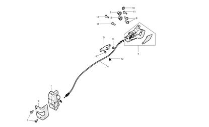 RETAINER, DOOR CABLE