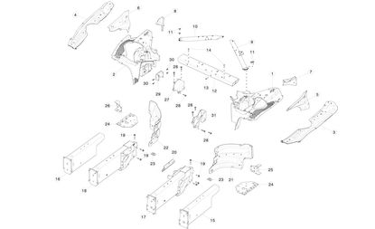 ADAPTOR-RAIL FR RH DM