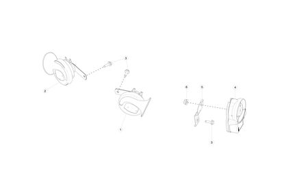 HORN - ELECTRICAL, 12V, 410 Hz