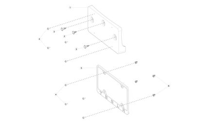 TESLA LICENSE PLATE FRAME, REAR