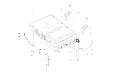 W242,HV BATTERY,GND STRP,HV BATT_BIW