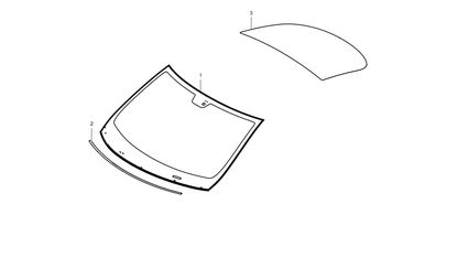 WINDSHIELD (lower mount mirror)